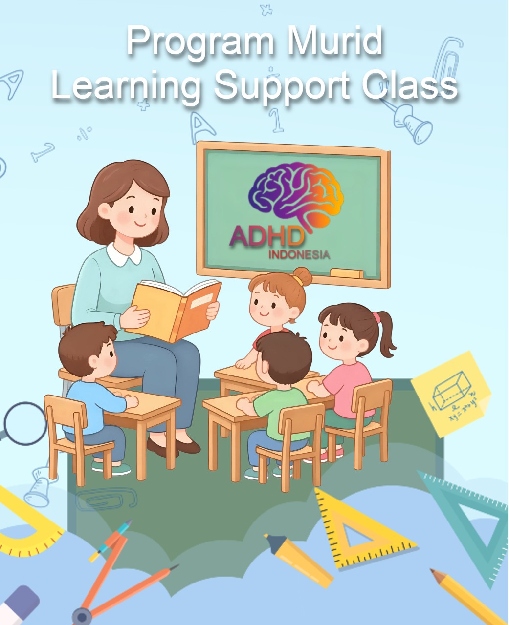 Program ADHD Indonesia Kabupaten Nduga Kelas Pendampingan Belajar (Learning Support Class)